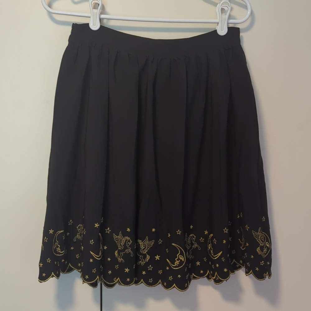 ModCloth Celestial Embroidered Skirt